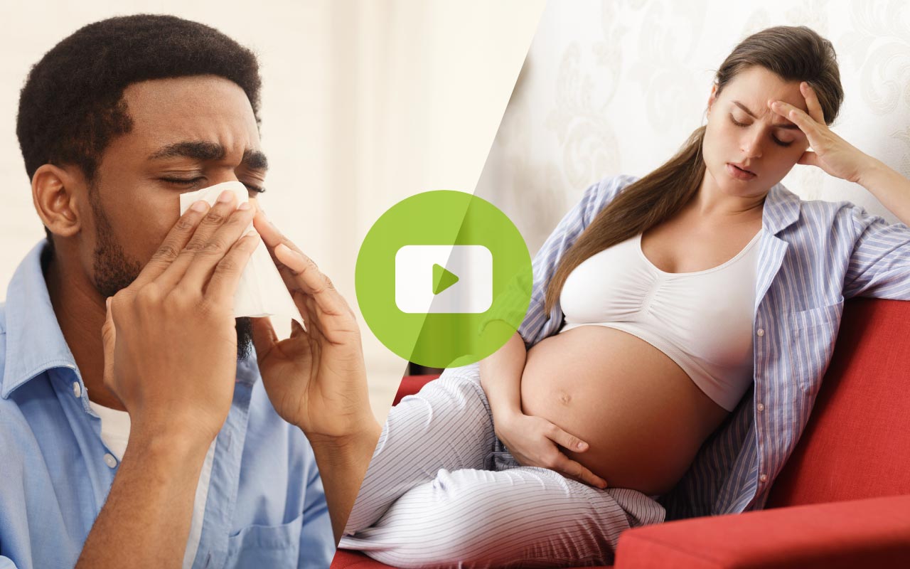 Allergien & Schwangerschaftsübelkeit natürlich lindern – mit kinesiologischem Taping am Rücken